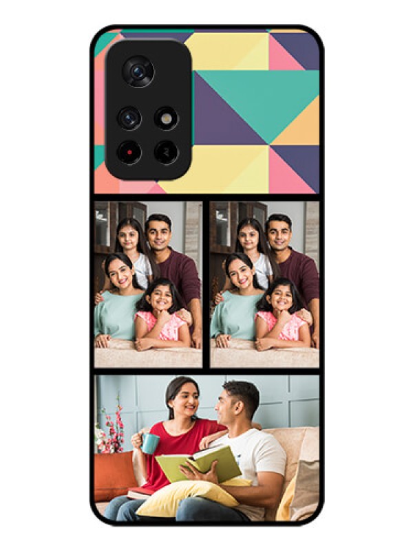 Custom Poco M4 Pro 5G Custom Glass Phone Case - Bulk Pic Upload Design