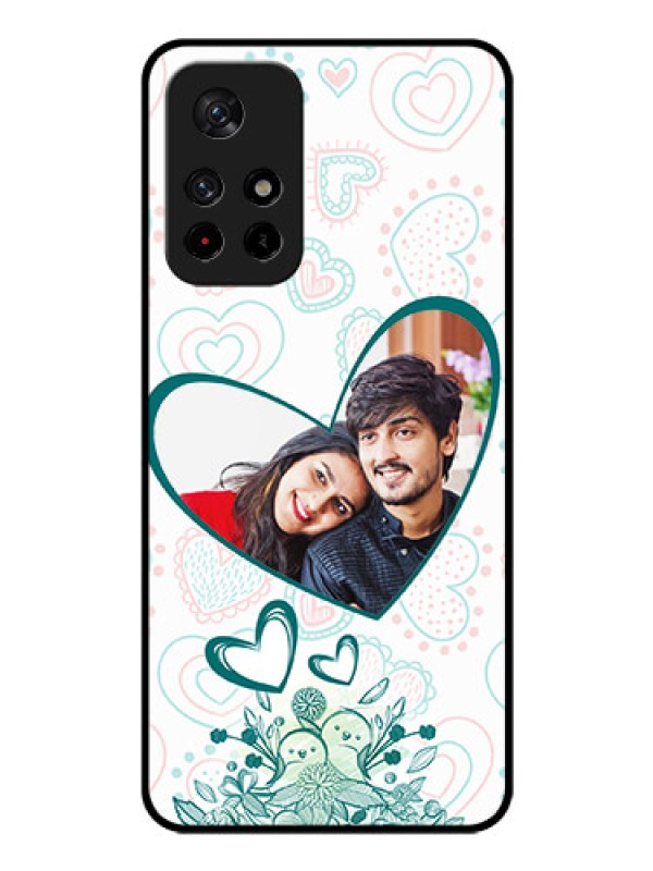 Custom Poco M4 Pro 5G Photo Printing on Glass Case - Premium Couple Design