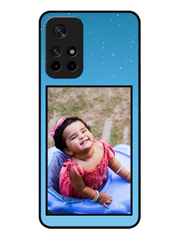 Custom Poco M4 Pro 5G Custom Glass Mobile Case - Wave Pattern Colorful Design
