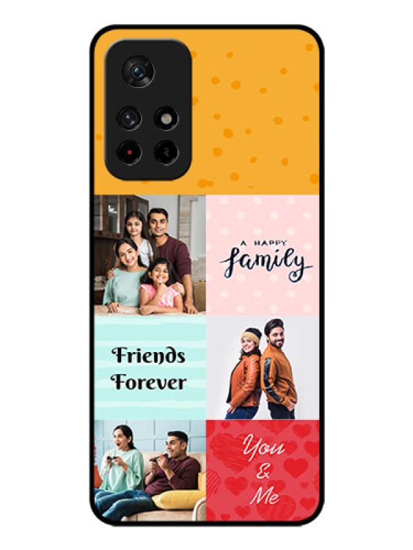 Custom Poco M4 Pro 5G Personalized Glass Phone Case - Images with Quotes Design
