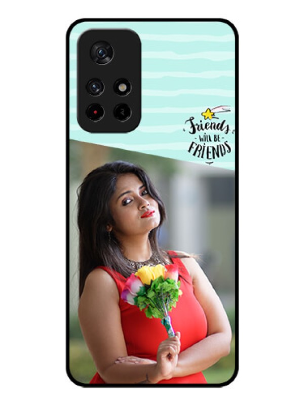 Custom Poco M4 Pro 5G Custom Glass Phone Case - Friends Picture Icon Design