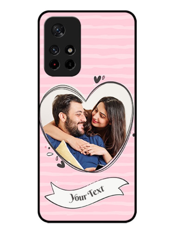 Custom Poco M4 Pro 5G Custom Glass Phone Case - Vintage Heart Design