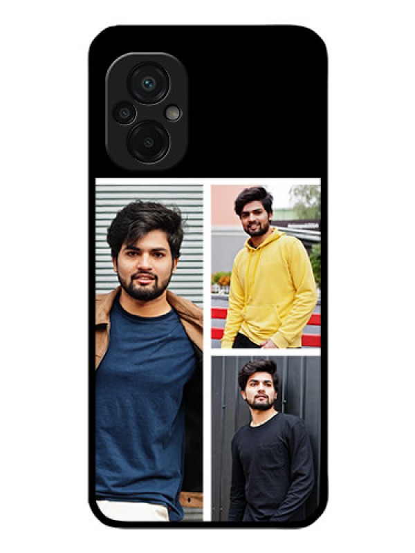 Custom Poco M5 Photo Printing on Glass Case - Upload Multiple Picture Design