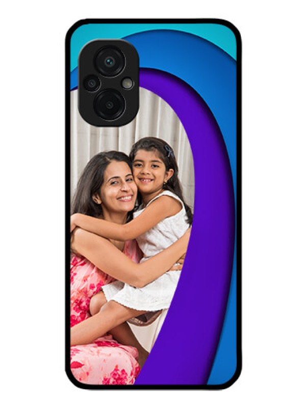 Custom Poco M5 Photo Printing on Glass Case - Simple Pattern Design