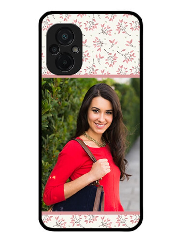 Custom Poco M5 Custom Glass Phone Case - Premium Floral Design