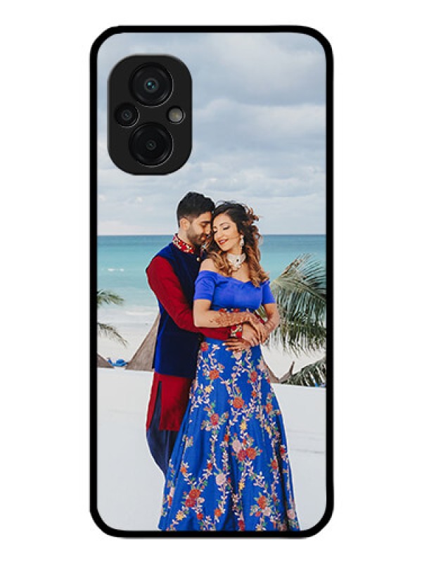 Custom Poco M5 Photo Printing on Glass Case - Upload Full Picture Design