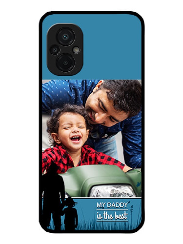 Custom Poco M5 Custom Glass Mobile Case - Best dad design