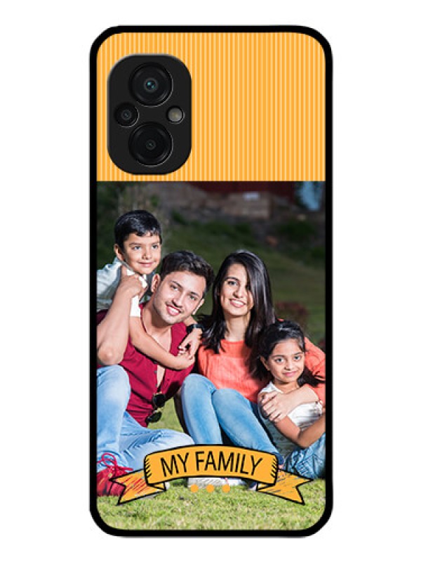Custom Poco M5 Custom Glass Phone Case - My Family Design