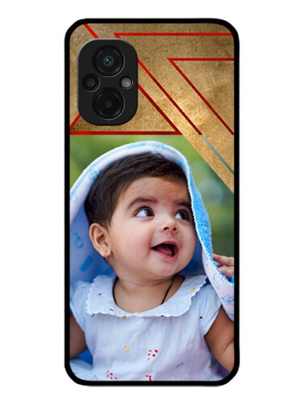 Custom Poco M5 Personalized Glass Phone Case - Gradient Abstract Texture Design