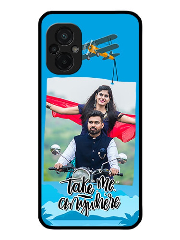 Custom Poco M5 Custom Glass Mobile Case - Traveller Design