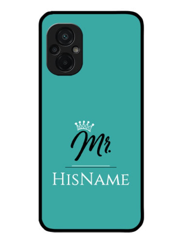 Custom Poco M5 Custom Glass Phone Case Mr with Name