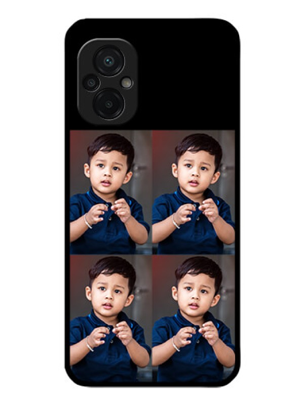 Custom Poco M5 4 Image Holder on Glass Mobile Cover