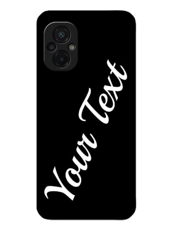 Custom Poco M5 Custom Glass Mobile Cover with Your Name
