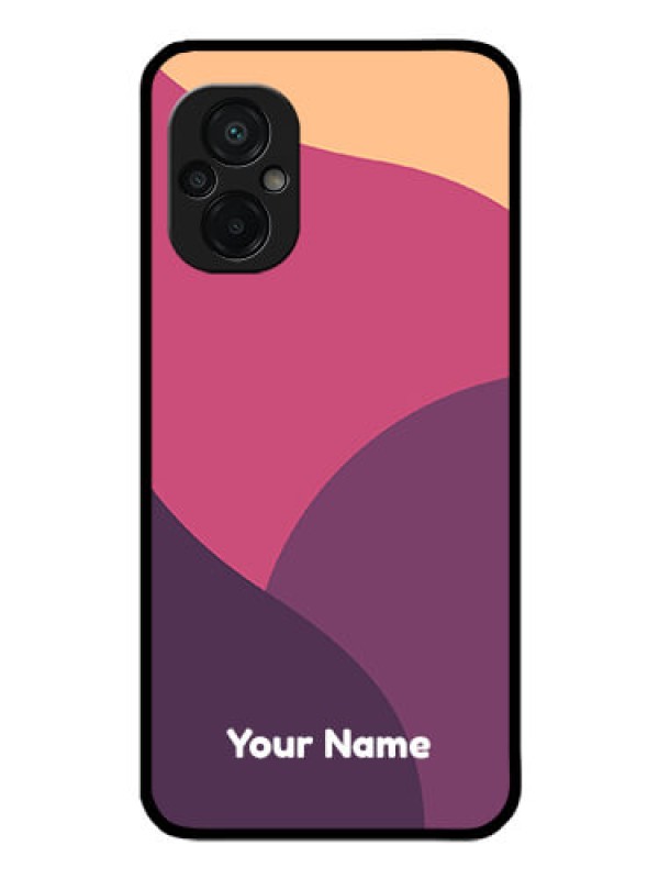 Custom Poco M5 Custom Glass Phone Case - Mixed Multi-colour abstract art Design