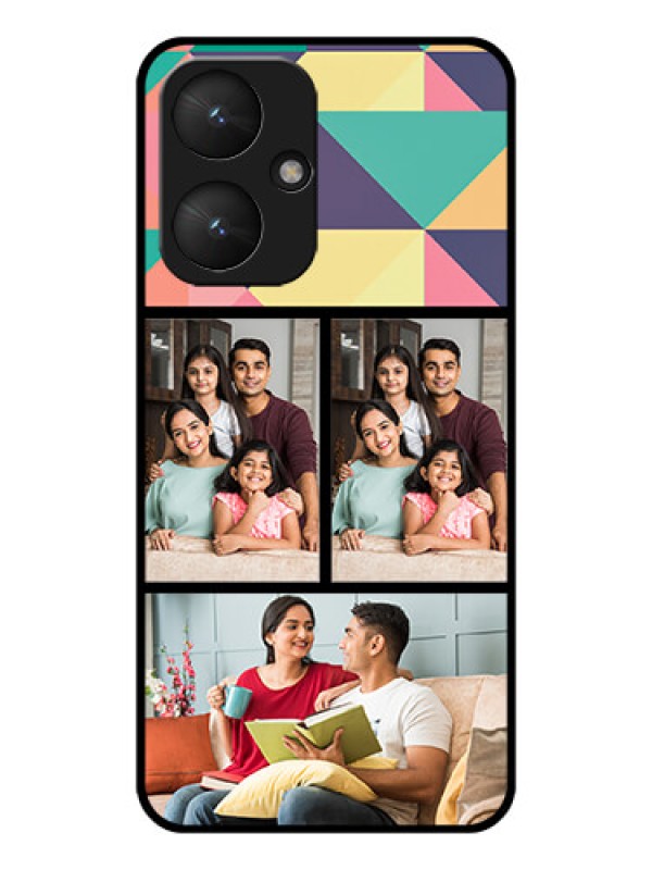 Custom Poco M6 5G Custom Glass Phone Case - Bulk Pic Upload Design