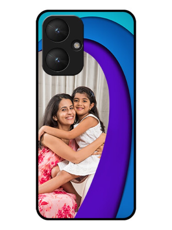 Custom Poco M6 5G Custom Glass Phone Case - Simple Pattern Design