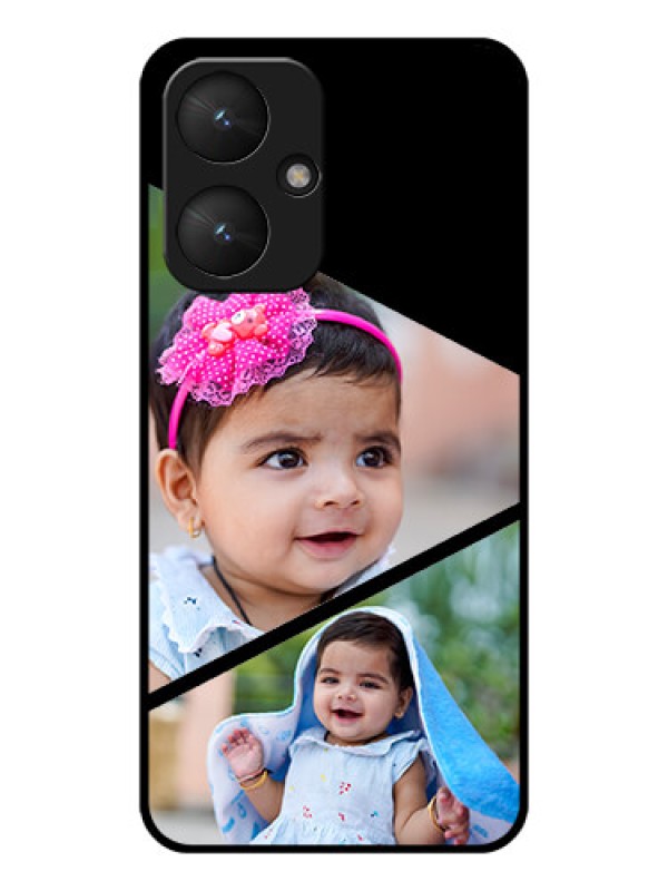 Custom Poco M6 5G Custom Glass Phone Case - Semi Cut Design