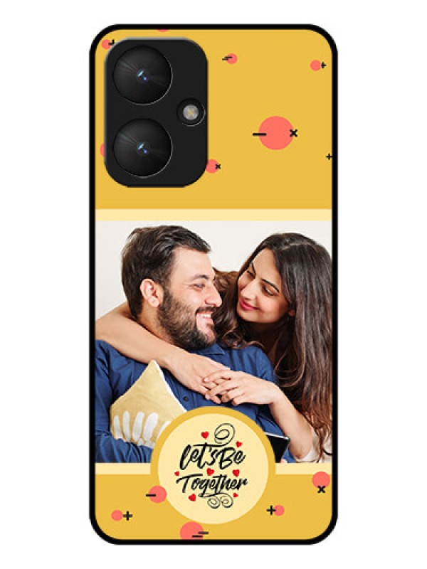 Custom Poco M6 5G Custom Glass Phone Case - Lets Be Together Design