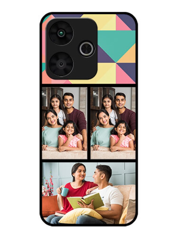 Custom Poco M6 Plus 5G Custom Glass Phone Case - Bulk Pic Upload Design