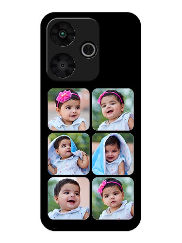 Custom Poco M6 Plus 5G Custom Glass Phone Case - Multiple Pictures Design