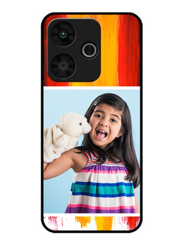 Custom Poco M6 Plus 5G Custom Glass Phone Case - Multi Color Design