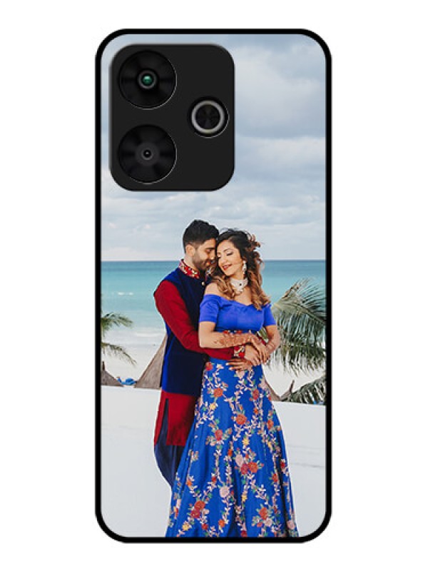 Custom Poco M6 Plus 5G Custom Glass Phone Case - Upload Full Picture Design