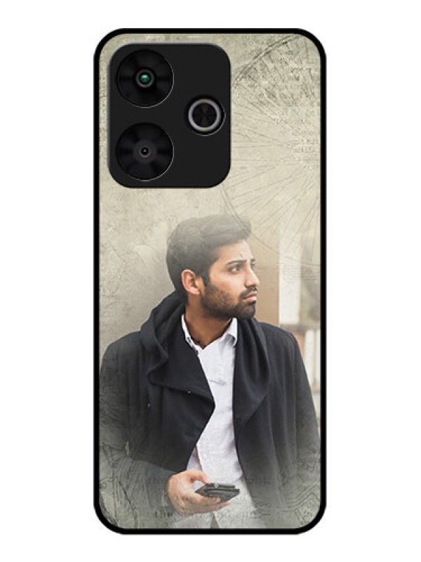 Custom Poco M6 Plus 5G Custom Glass Phone Case - With Vintage Design