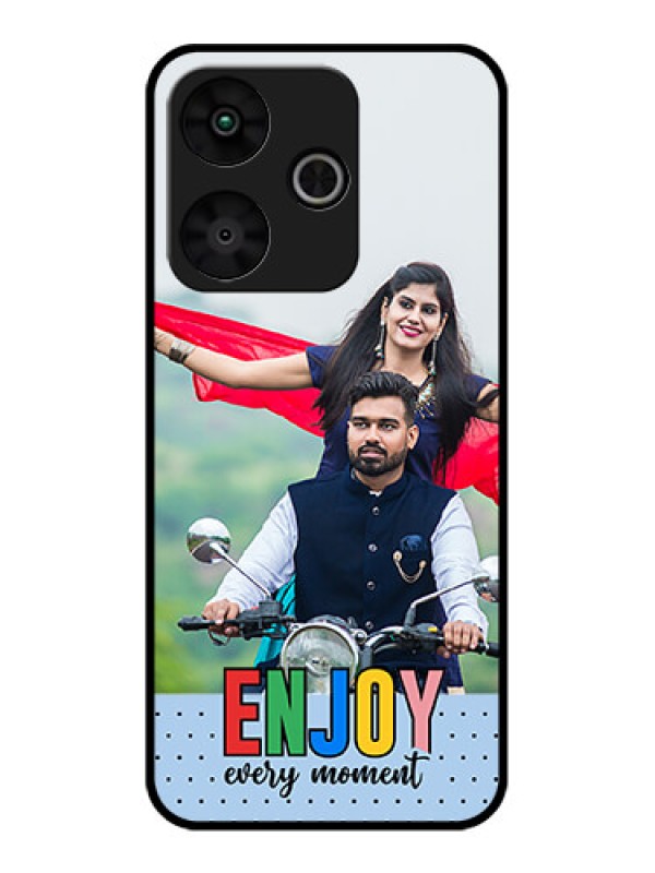 Custom Poco M6 Plus 5G Custom Glass Phone Case - Enjoy Every Moment Design