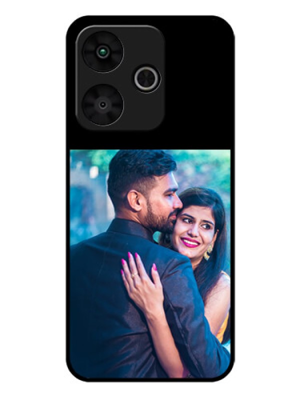Custom Poco M6 Plus 5G Custom Glass Phone Case - Upload Full Picture With Custom Color Design