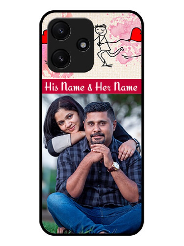 Custom Poco M6 Pro 5G Photo Printing on Glass Case - You and Me Case Design