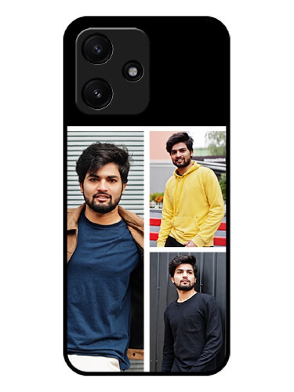 Custom Poco M6 Pro 5G Photo Printing on Glass Case - Upload Multiple Picture Design