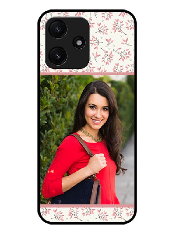 Custom Poco M6 Pro 5G Custom Glass Phone Case - Premium Floral Design