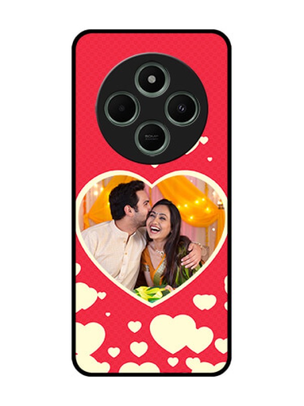 Custom Poco M7 5G Custom Glass Phone Case - Love Symbols Phone Cover Design