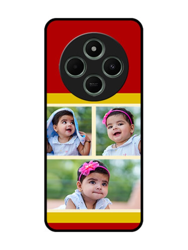 Custom Poco M7 5G Custom Glass Phone Case - Multiple Pic Upload Design