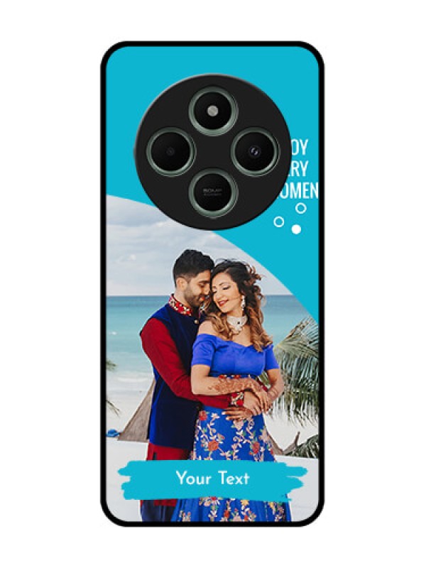 Custom Poco M7 5G Custom Glass Phone Case - Happy Moment Design
