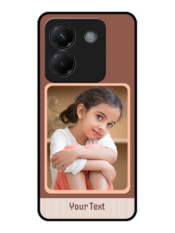 Custom Poco M7 Pro 5G Custom Glass Phone Case - Simple Pic Upload Design