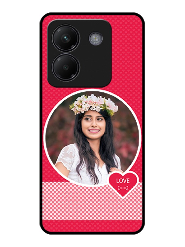 Custom Poco M7 Pro 5G Custom Glass Phone Case - Pink Color Pattern Design