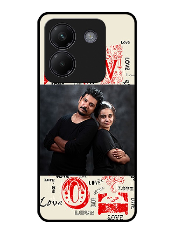 Custom Poco M7 Pro 5G Custom Glass Phone Case - Trendy Love Design Case