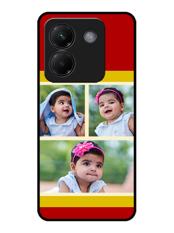 Custom Poco M7 Pro 5G Custom Glass Phone Case - Multiple Pic Upload Design