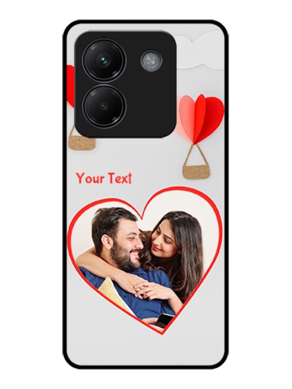 Custom Poco M7 Pro 5G Custom Glass Phone Case - Parachute Love Design
