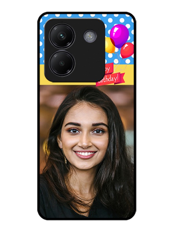 Custom Poco M7 Pro 5G Custom Glass Phone Case - Happy Birthday Design