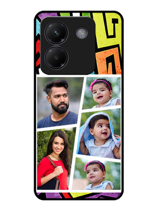 Custom Poco M7 Pro 5G Custom Glass Phone Case - Graffiti Pattern Design