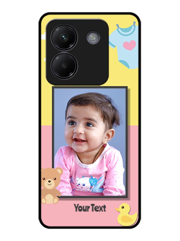 Custom Poco M7 Pro 5G Custom Glass Phone Case - Kids 2 Color Design