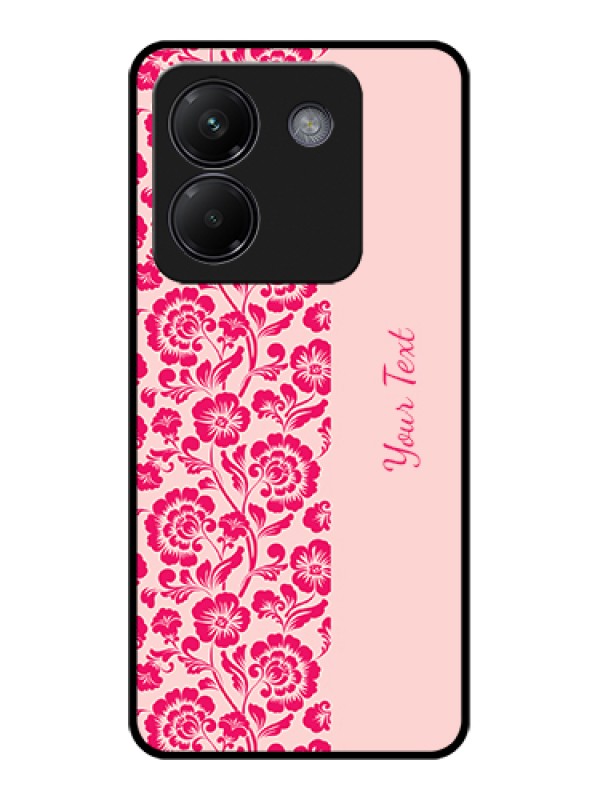 Custom Poco M7 Pro 5G Custom Glass Phone Case - Attractive Floral Pattern Design