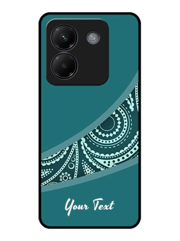 Custom Poco M7 Pro 5G Custom Glass Phone Case - Semi Visible Floral Design