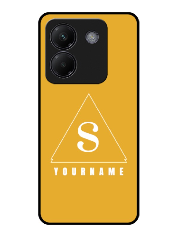 Custom Poco M7 Pro 5G Custom Glass Phone Case - Simple Triangle Design