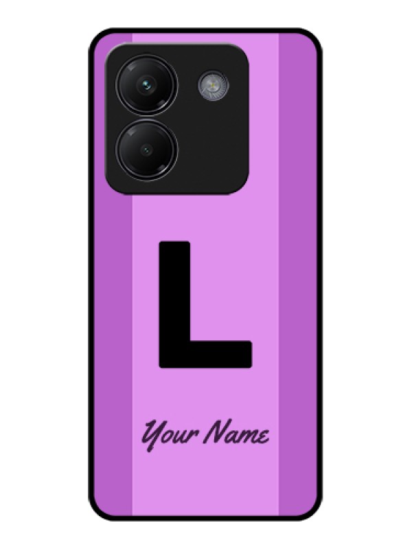Custom Poco M7 Pro 5G Custom Glass Phone Case - Tricolor Custom Text Design