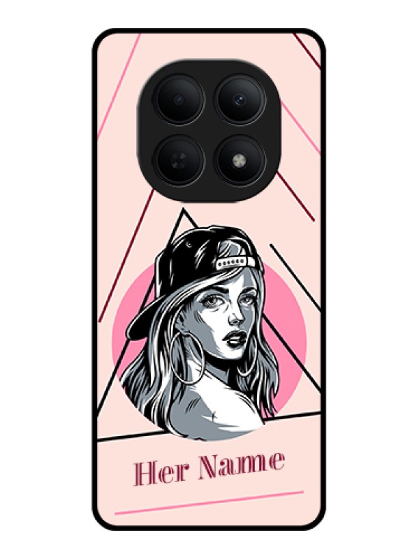 Custom Poco M8 5G Custom Glass Phone Case - Rockstar Girl Design