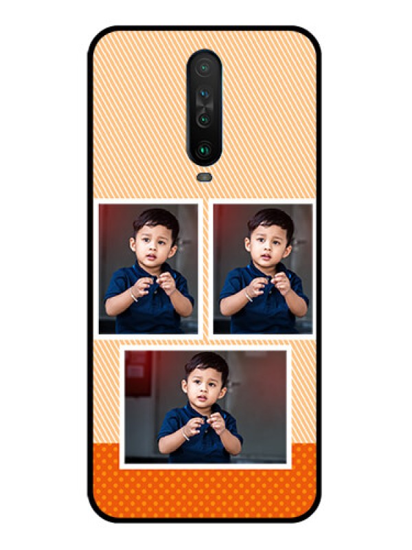 Custom Poco X2 Photo Printing on Glass Case  - Bulk Photos Upload Design