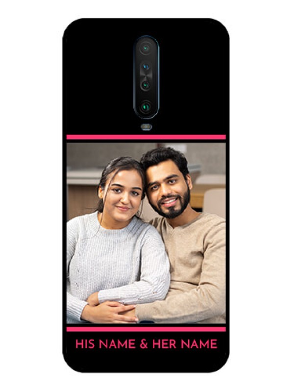 Custom Poco X2 Custom Glass Mobile Case  - with Add Text Design